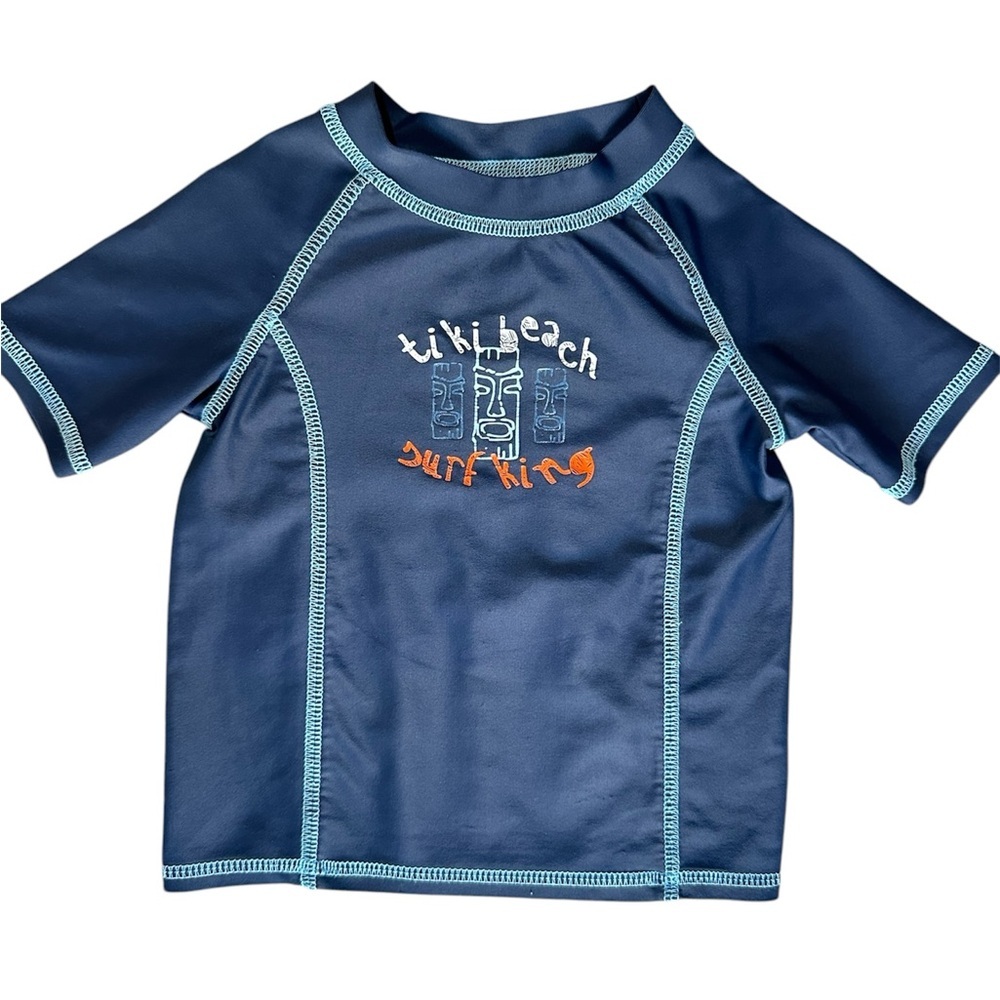 Joe Fresh Navy Blue Short Sleeve Swim Rash Guard Sun Shirt 2T Boys